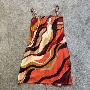 Urban Outfitters Kiss the Sky Strappy-Back Mini Dress